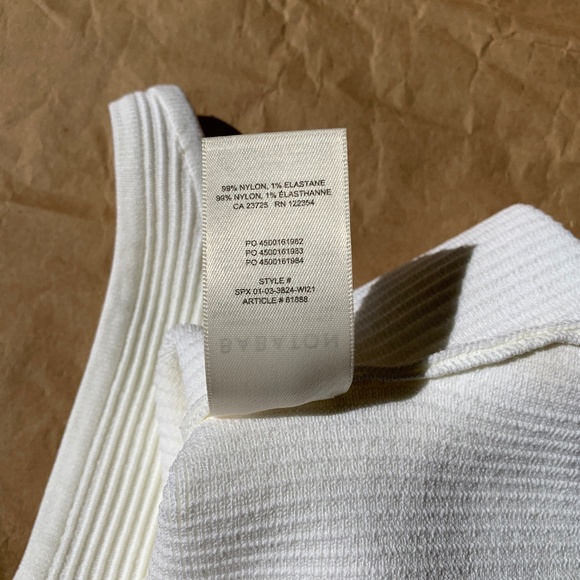 Aritzia Babaton Sculpt Knit Double V Tank in White Size S, New With Tags - Picture 10 of 10